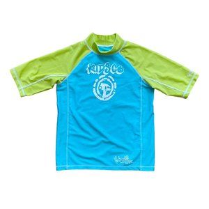 Turquoise Green Rashguard Swim Top - Child Sizes 6, 12 - UV Skinz Swimwear